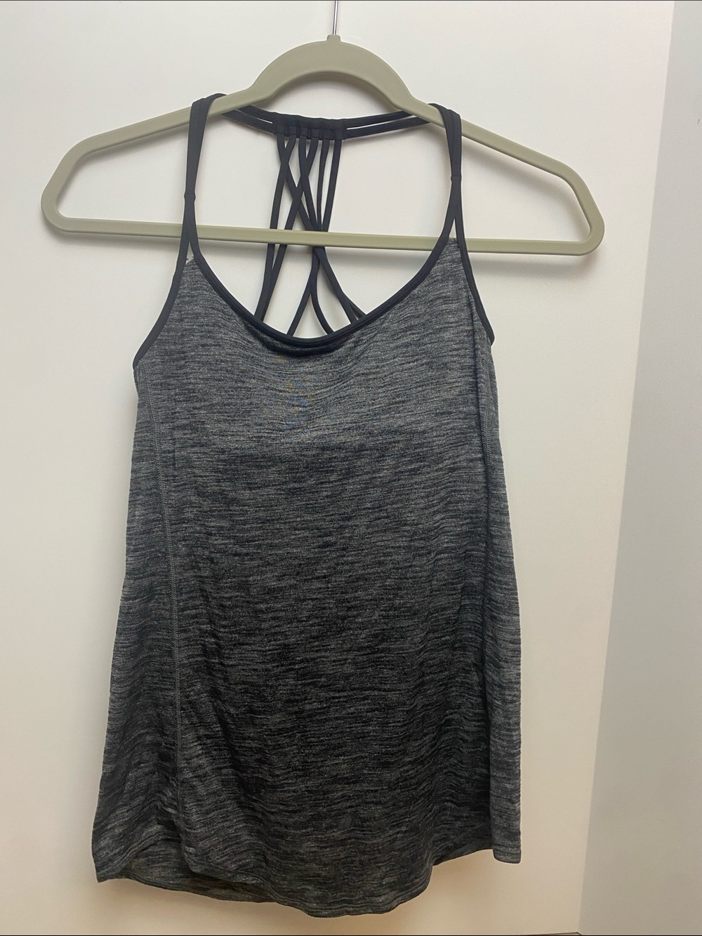 lululemon athletica Black Heather Strappy Tank